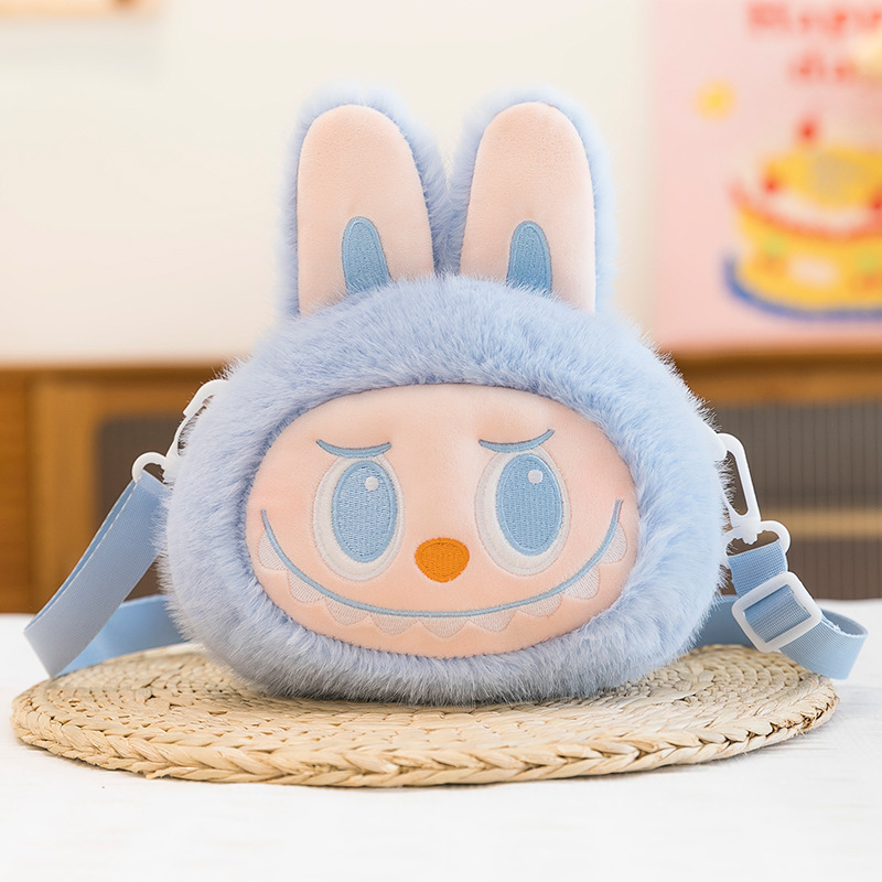 Labubu Plush Shoulder Blue Bag – Big Into Energy Series