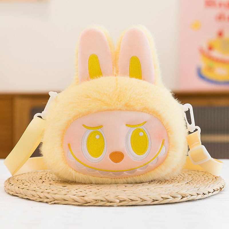 Labubu Plush Shoulder Yellow Bag – Big Into Energy Series